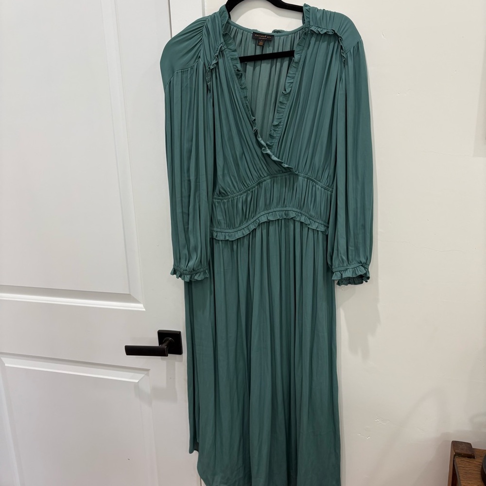 Current Air Teal Long Sleeve Dress